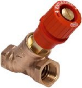 Bild von Honeywell Resideo Kombi-3-plus ROT (V5000) Strangabsperrventil für den Vorlauf, 3/4" (für DN 20)   V5000Y0020 