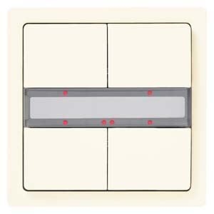 Bild von Siemens Taster 4-fach mit Status-LED, titanweiß, Art.Nr. : 5WG1287-2DB13