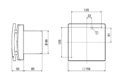 Bild von Maico ECA 100 ipro - Zweistufiger Kleinraumventilator, DN 100, Standardausführung - Art.-Nr.: 0084.0200