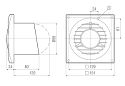 Bild von Maico ECA piano Standard - Besonders leiser Kleinraumventilator, Standardausführung - Art.-Nr.: 0084.0080