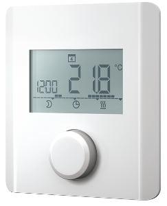 Bild von Sauter TRA410F212 - Elektronischer Raum-Thermostat mit Display 24V N/R Heizen