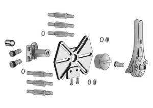 Bild von Honeywell Resideo Universal-Anbausatz ATU2040A Für Fremdmischer, Art.-Nr. ATU2040A