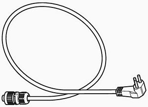 Bild von Geberit Schweiz - Netzkabel und Stecker zu Sela konventionell  242.838.P4.1