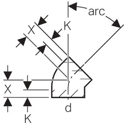 Bild von  Geberit PE Bogen,  Winkel: 88.5°, DN:125, d[mm]:125, X[cm]:10 , Art.Nr. : 368.088.16.1