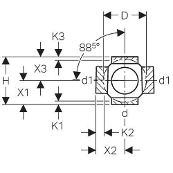 Bild von Geberit PE Kugelabzweig 88.5° vierfach,  DN:125 / 100, d[mm]:125, d1[mm]:110 , Art.Nr. : 368.610.16.1