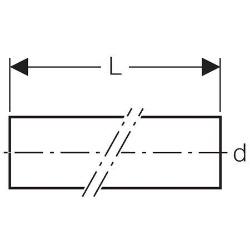 Bild von  Geberit PE Rohr, d[mm]:110, 5m, Art.Nr. : 367.000.16.0