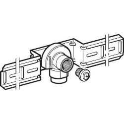 Bild von Geberit Anschlusswinkel 90° vormontiert, einfach, mit Adapter MeplaFix, DN 15, d MF20 mm, Art.-Nr. 632.851.00.1