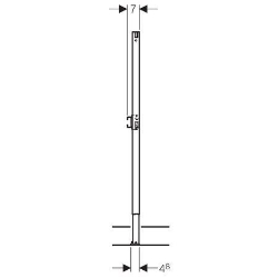 Bild von Geberit Duofix Element für Dusche und Badewanne, 98–112 cm, Wandarmatur Aufputz, Art.Nr. : 111.764.00.1