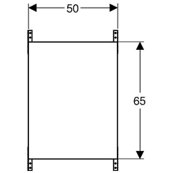 Bild von Geberit Duofix Montageplatte universell, Art.Nr. : 111.858.00.1