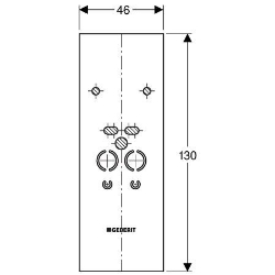 Bild von Geberit Duofix Paneel für Waschtisch, Art.Nr. : 111.853.00.1
