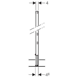 Bild von Geberit Duofix Ständer teilhoch, 112–144 cm, Art.Nr. : 111.834.00.1