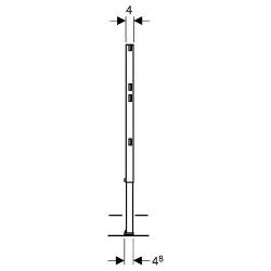 Bild von Geberit Duofix Ständer teilhoch, 82–112 cm, Art.Nr. : 111.830.00.1