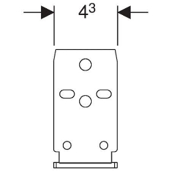 Bild von Geberit Duofix Systemwinkel, Art.Nr. : 111.846.00.1