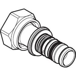 Bild von Geberit Mepla Übergang mit Überwurfmutter, DN 12, d 16 mm, Art.-Nr. 601.583.00.5