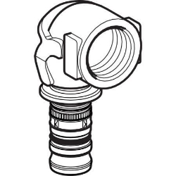 Bild von Geberit Mepla Übergangsbogen 90° mit Innengewinde, DN 12 / 15, d 16 mm, Art.-Nr. 601.256.00.5