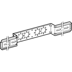 Bild von Geberit Montageplatte abgesetzt, zweifach, Anschlussdistanz 7.3 cm oder 15.3 cm, AD 15.3 cm, AD1 7.3 cm, Art.-Nr. 601.732.00.1