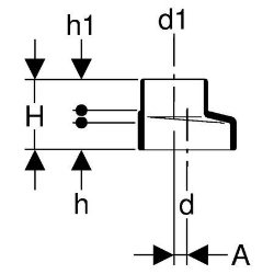 Bild von Geberit Silent-db20 Reduktion exzentrisch,  DN:60 / 56, d[mm]:63, d1[mm]:56, Art.Nr. : 306.050.14.1