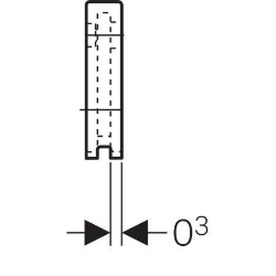 Bild von Schalldämmunterlage, zu Geberit Anschlusswinkel 90° einfach, Art.-Nr. 601.806.00.1