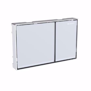 Bild von Geberit Omega60 Abdeckplatte Glas weiss, Art.Nr. : 115.081.SI.1