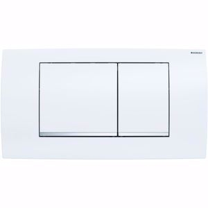 Bild von Geberit Twinline30 Betätigungsplatte weiss / glanzchrom / weiss, Art.Nr. : 115.899.KJ.1