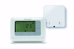 Bild von Honeywell Resideo Raumthermostat T4R per Funk auf Empfängerbox, Art.Nr. : Y4H910RF4004