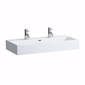 Bild von Laufen LIVING CITY - Aufsatz-Waschtisch, 000 weiss, 1 Hahnloch, 1000 x 460 x 155, Art.Nr. : H8184380001041