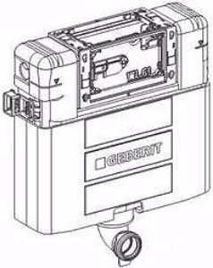 Bild von Geberit Omega Spülkasten Typ 82 OEM, Art.Nr. : 260.235.00.1