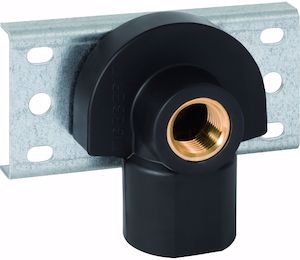 Bild von Geberit Mepla Anschlusswinkel 90° mit AG einfach Rp1/2", L1=4cm, Art.Nr.: 632.861.00.2