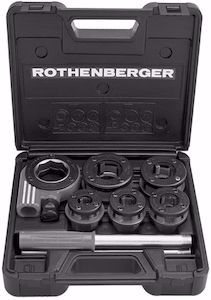 Bild von Rothenberger ROCUT Ratschen-Gewindeschneidkluppe Set BSPT r 3/8-2" , Art.Nr. : 070891X