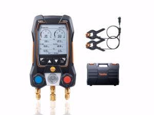 Bild von testo 550s Basis Set - Smarte digitale Monteurhilfe mit kabelgebundenen Zangen-Temperaturfühlern, Art.Nr. : 0564 5501