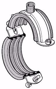 Bild von Sikla Rohrschelle D-3G mit Schalldämmeinlage 19- 23 mm , Art.Nr. : 107699