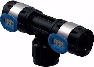 Bild von Geberit FlowFit Übergangs-T-Stück mit MasterFix d20mm, RpMF1/2", d1 20mm, Art.Nr. :620.391.00.1