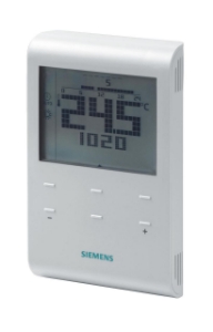 Bild von Siemens Drahtloser Raumthermostat mit Auto-Zeitschaltprogramm, Art.Nr.: RDE100.1RF