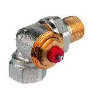 Bild von Honeywell Resideo - Thermostatventilkörper FX, Messing vernickelt, Winkel-Eck links, 3/8", Art.Nr. : V2020LFX10