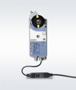 Bild von Siemens Luftklappen-Drehantrieb, AC 24 V, Modbus RTU, 35 Nm, 150 s ohne Federrücklauf, Art.Nr.: GIB161.1E/MO