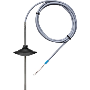 Bild von Belimo Kabel-Temperatursensor mit Montageflansch passiv, Ni1000, Sondenlänge 200 mm, Sondendurchmesser 6 mm, Kabel 2 m, 
2-Draht, Art.Nr. 01CT-1CPF