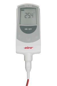 Bild von Ebro Electronic TFX 410+TPX 400 Thermometer mit Einstichfühler NL120/3mm, -50°C/+300°C, an Handgriff an 60cm Silikonkabel, Lemo, Art.Nr. : 1340-5416