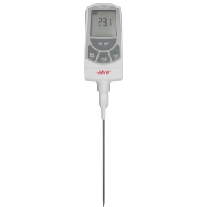 Bild von Ebro Electronic TFX 420+TPX 200 Thermometer, min/max/hold, mit spitzem Stabmessfühler NL120/3mm, -50°C/+300°C, Lemo, Art.Nr. : 1340-5428