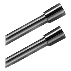 Bild von Laufen Armaturen - Kunststoff-Brauseschlauch 1/2'' x 1/2 '', mit Metalleffekt und drehbarer Verbindung, Schlauchlänge 1600 mm, PVD inox look , Art.Nr. : H3629800901401