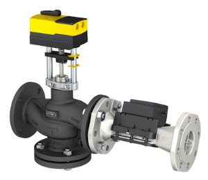 Bild von Sauter Dynamisches Durchflussregelsystem mit 2‑Wege-Ventil DN100 und Energieerfassung, Art.Nr. : UVC102MF100